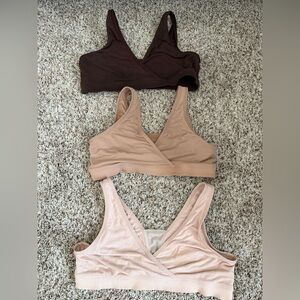 GAP Maternity Nursing Lounge Bralette set of 3 Medium